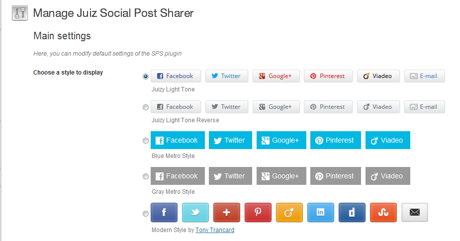 WordPress-Plugin Social Media Icons Free