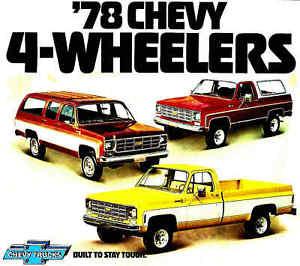 1978 Chevy Blazer Pickup Truck