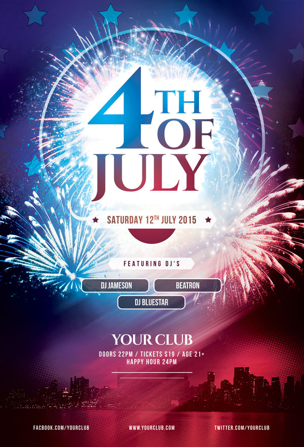 4th of July Fireworks Flyer