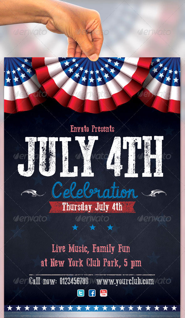 4th of July Flyer Template