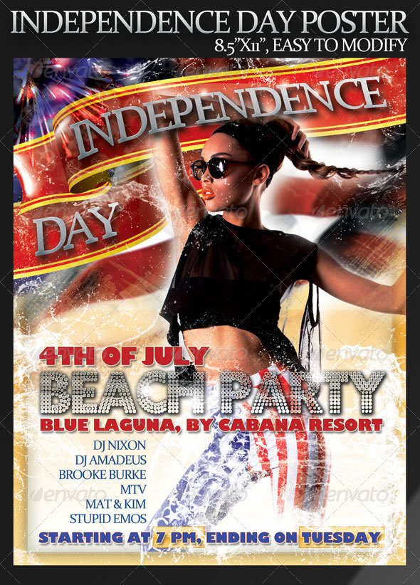 4th of July Flyer Template