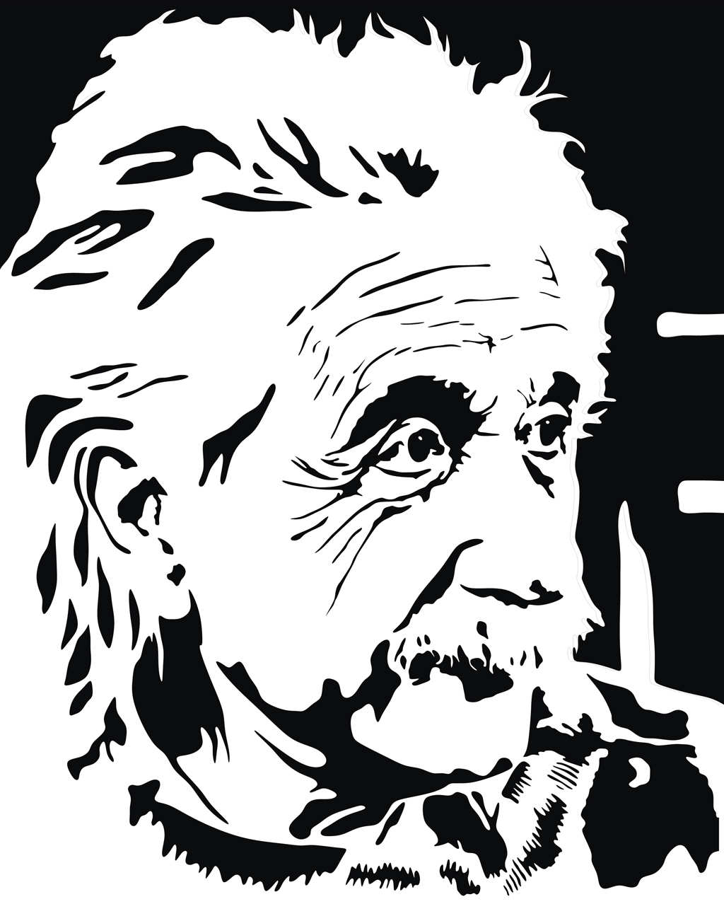 Albert Einstein Vector Art