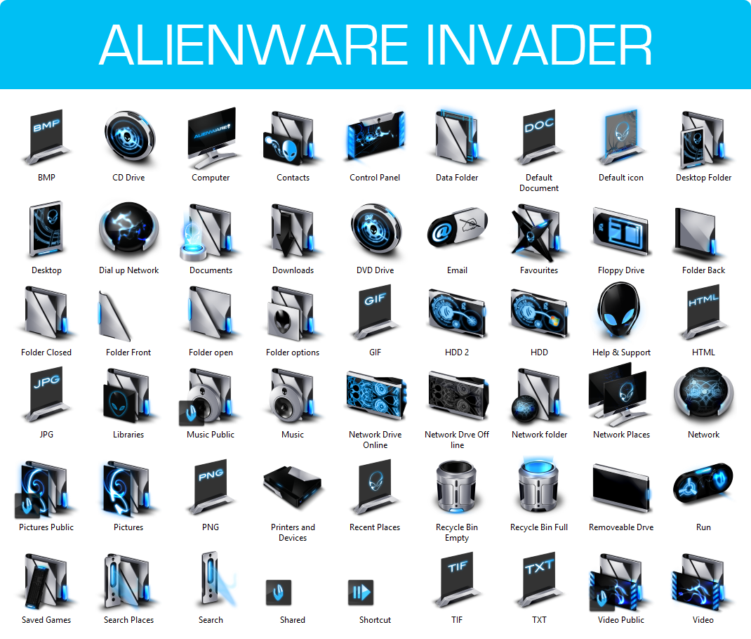 Alienware Icon Pack Windows 10