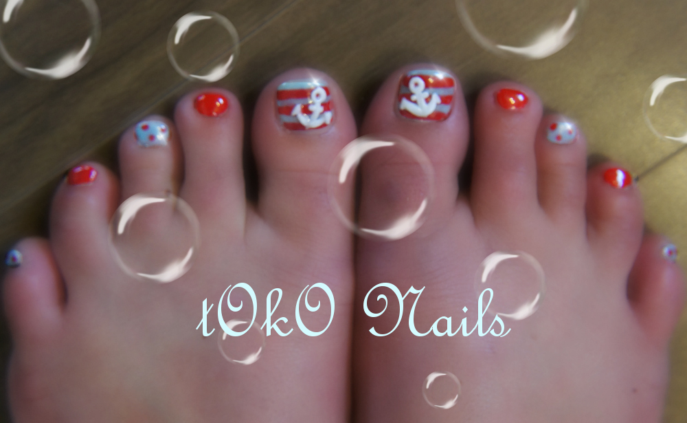 Beach Toe Nail Designs