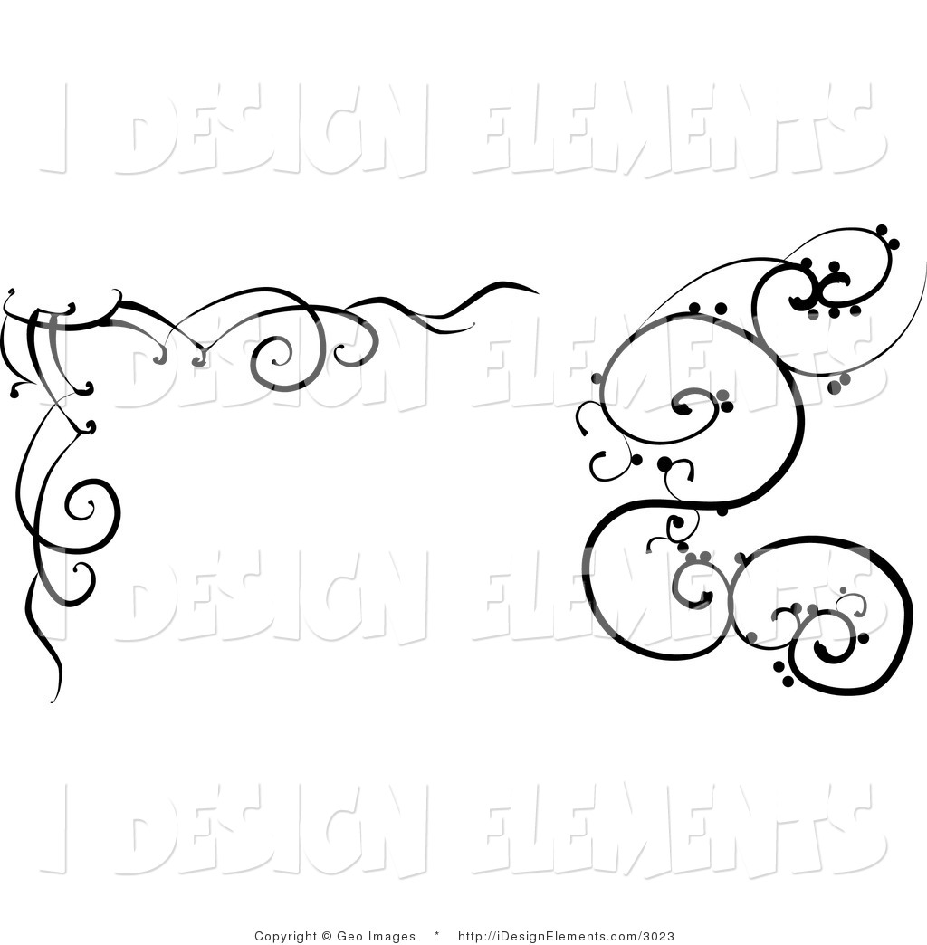 Black and White Designs Clip Art