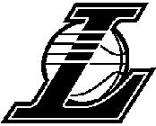 Black and White Lakers Logo