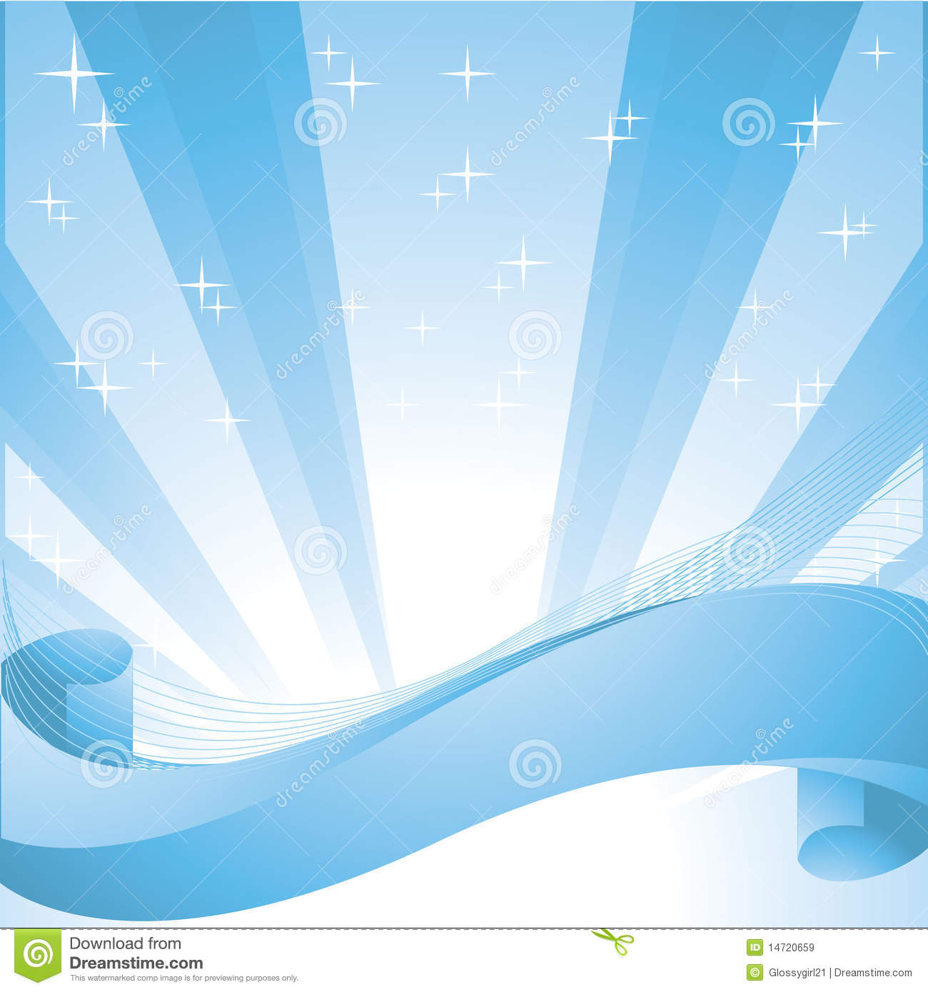 Blue Star Burst Vector