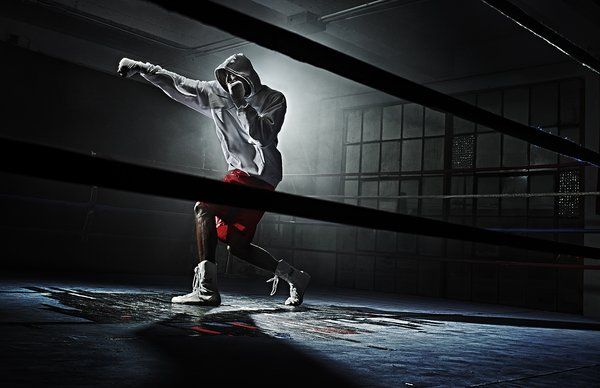 Boxer Shadow Boxing Training