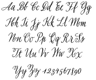 Calligraphy Alphabet Font Script