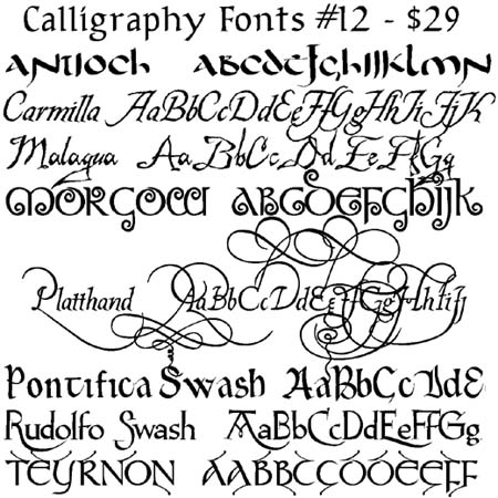 Calligraphy Fonts Calligraphy Fonts