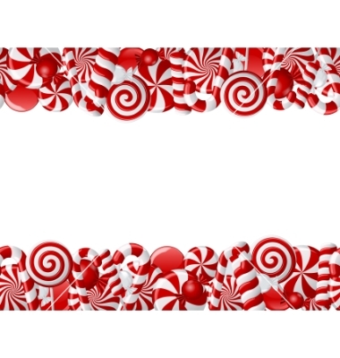 Candy Cane Border Vector