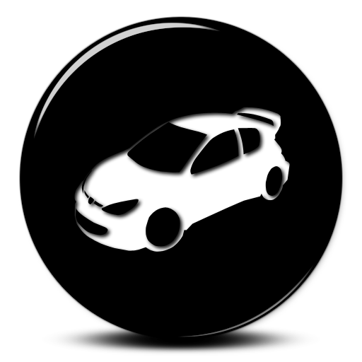 Car Icon Black and White