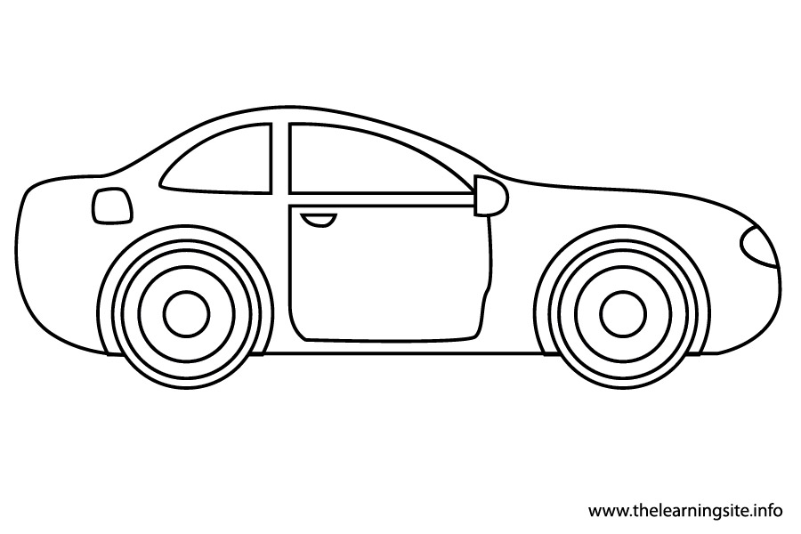 Car Outline Coloring Page