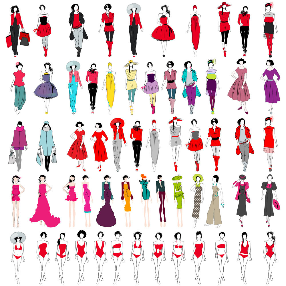 Cartoon Fashion Vector