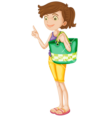 Cartoon Girl Standing