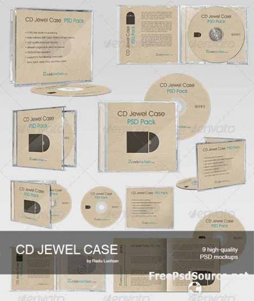 CD Jewel Case Mockup