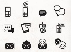 Cell Phone Icon Vector Free