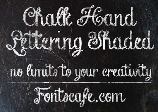 Chalk Hand Lettering Font Chalk Hand Lettering Font