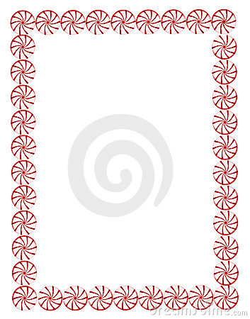 Christmas Candy Cane Border