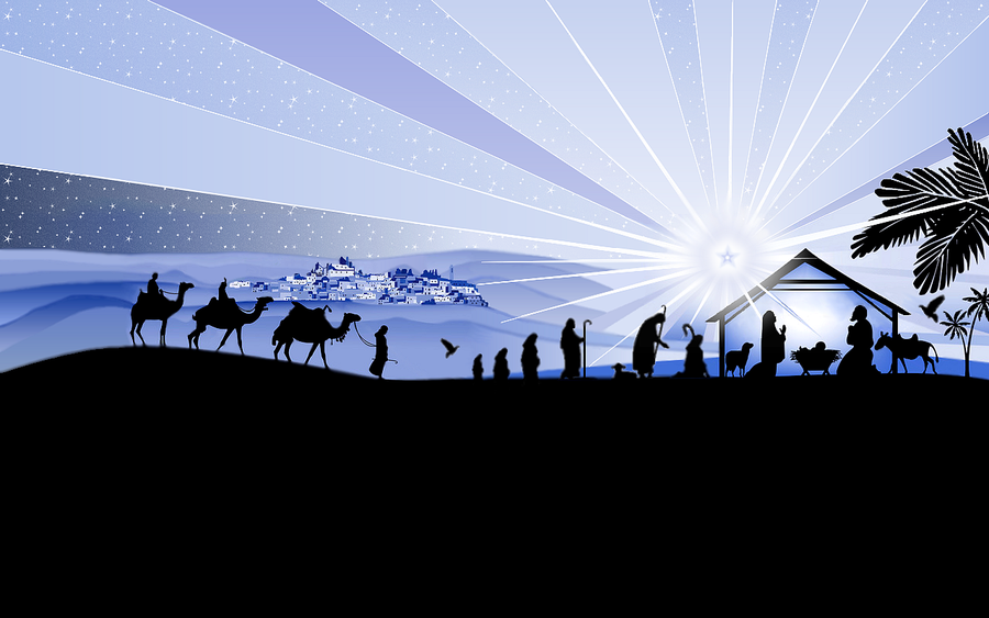 Christmas Nativity Scene Facebook Covers