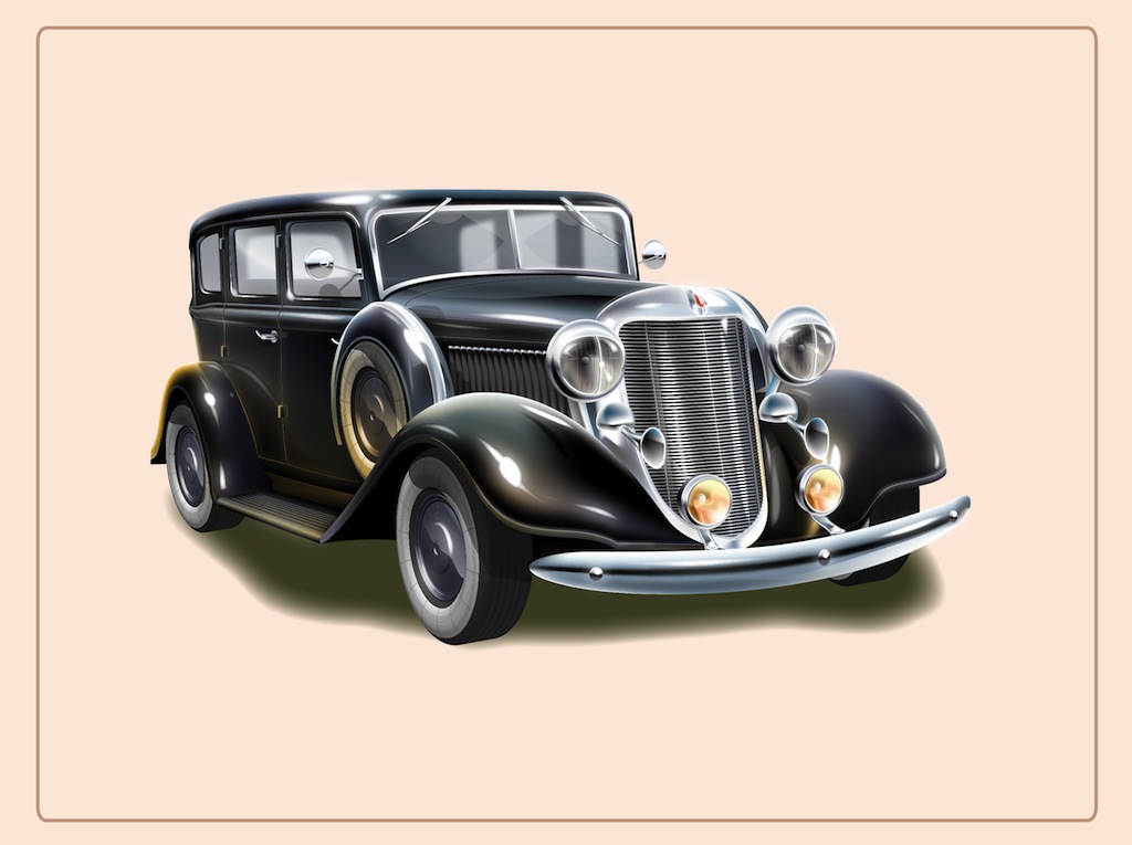 Classic Car Vector Art