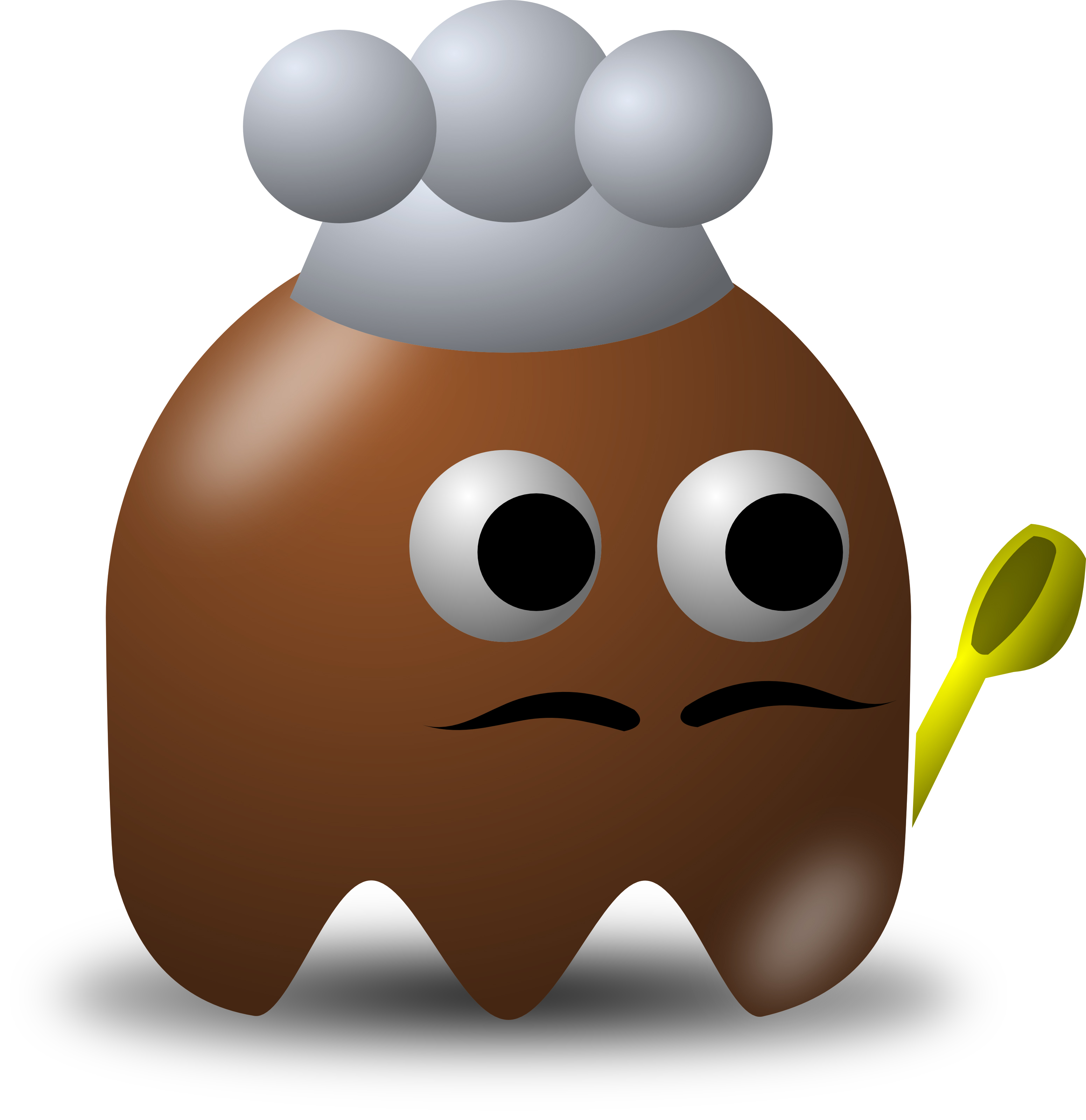 Clip Art of African American Chef with Avatar Character Clip Art of African American Chef with Avatar Character