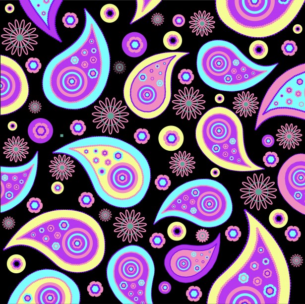 Colorful Paisley Pattern Design