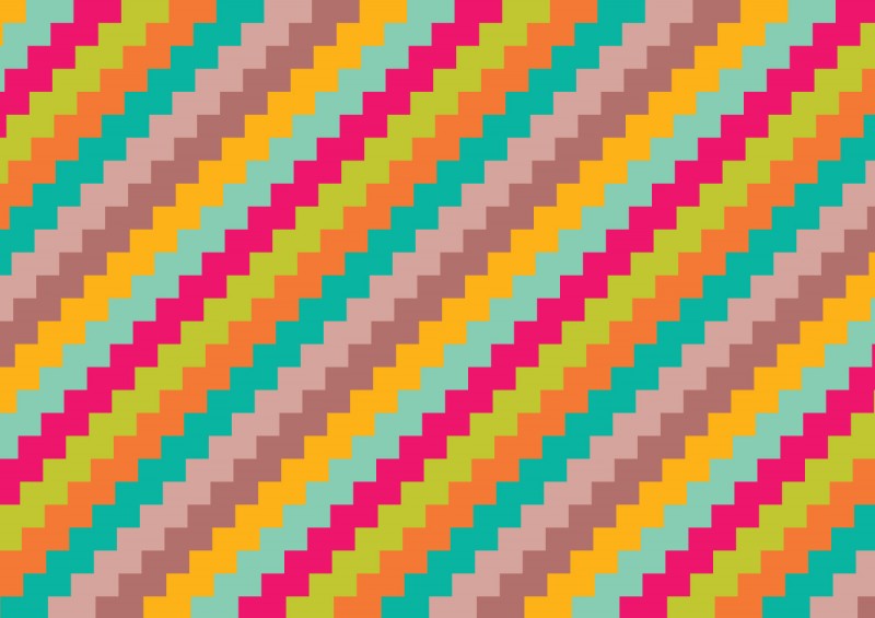 Colorful Zig Zag Pattern