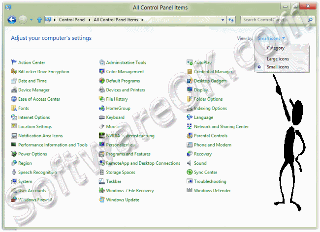 Control Panel Windows 8