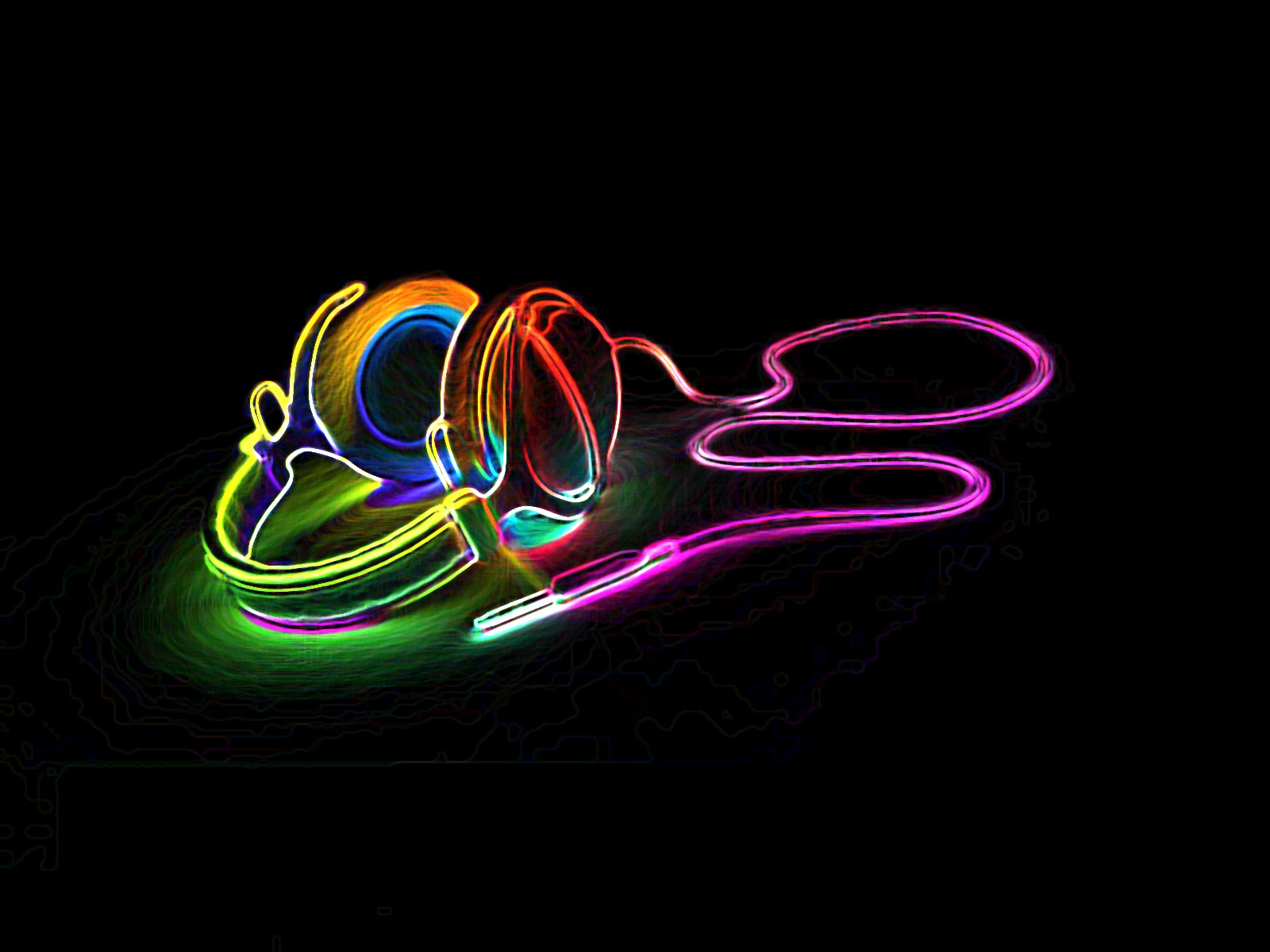 Cool Neon DJ Headphones