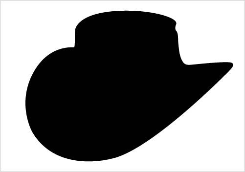 9 Cowboy Hat Silhouette Vector Images