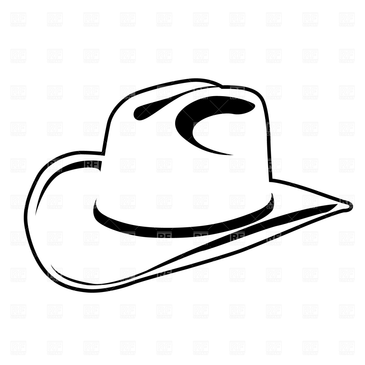 Cowboy Hat Vector Clip Art