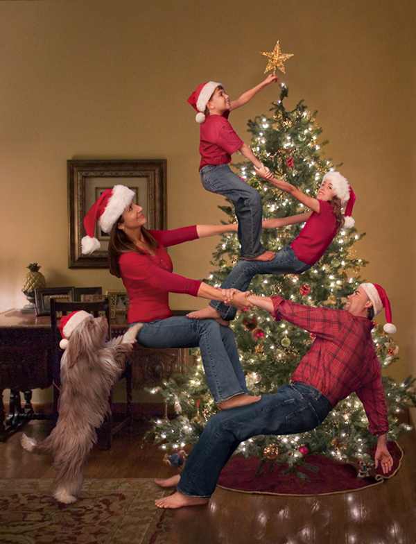 Cute Family Christmas Card Idea