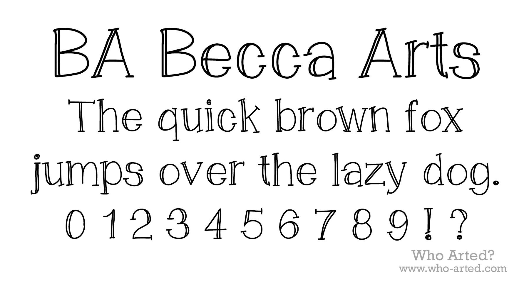 Cute Font Letters Alphabet