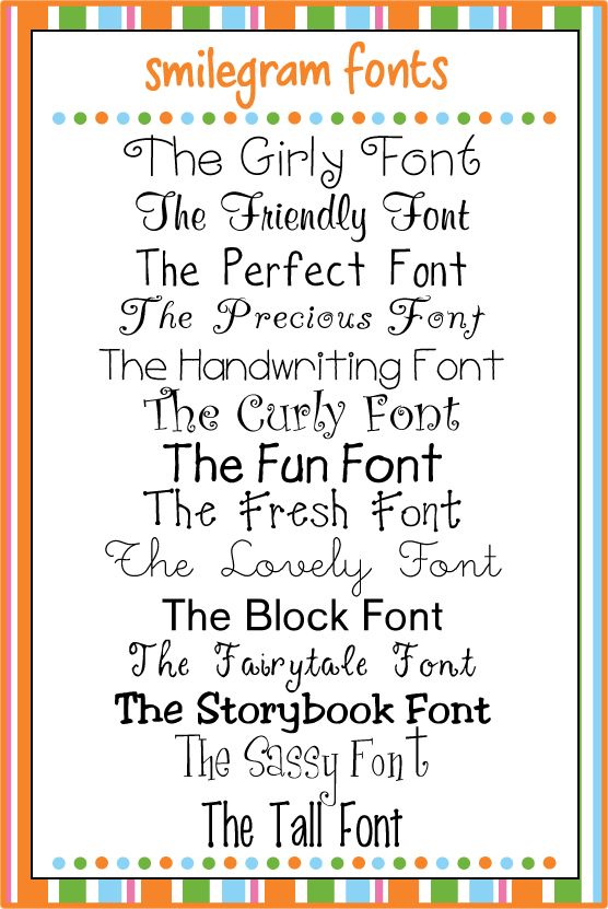 free cute and girly fonts