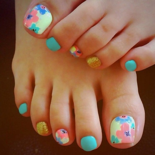 Cute Toe Nail Design