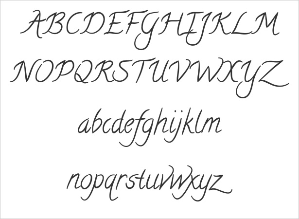 Easy Pretty Writing Fonts