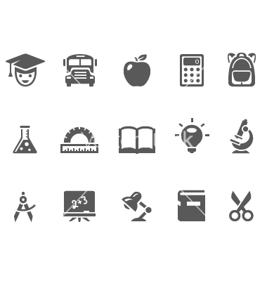 Education Icons Vector Free