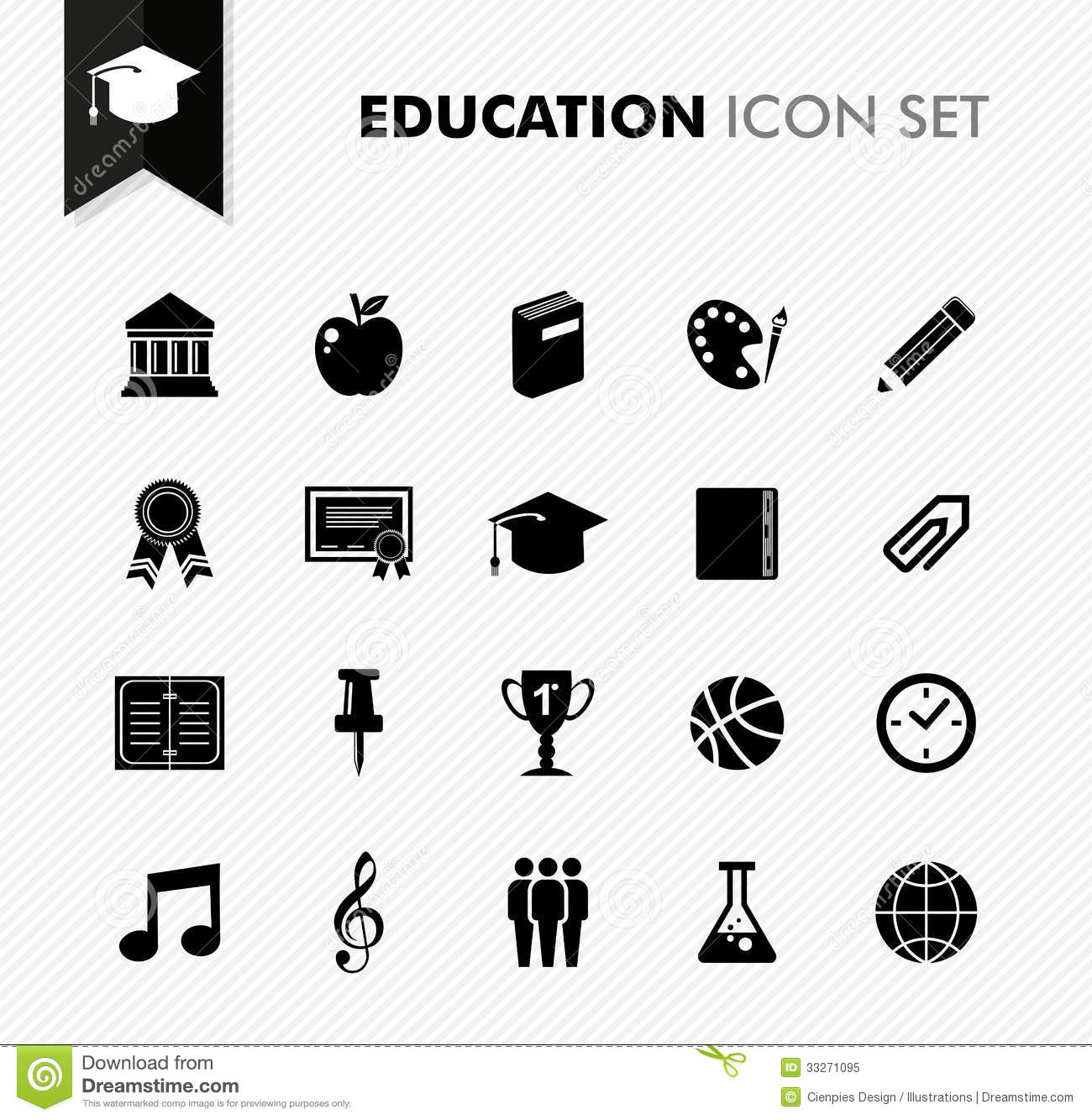 Education Icons Vector Free