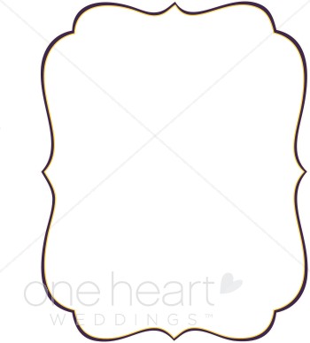 Elegant Bracket Clip Art Border