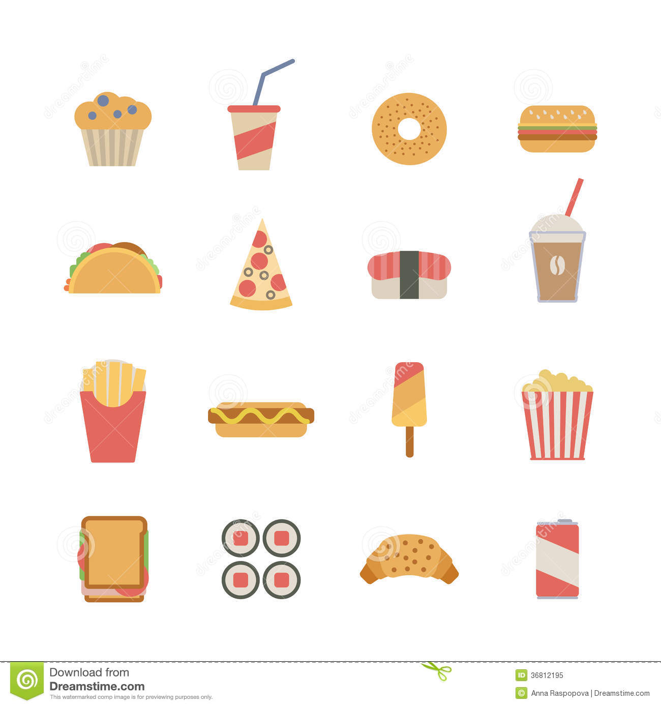 Fast Food Icons