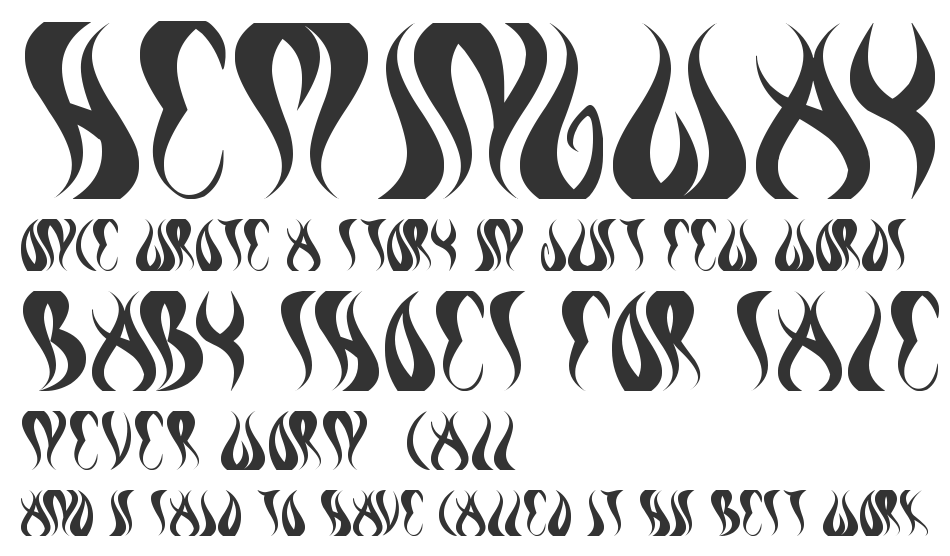Flame Font Lettering