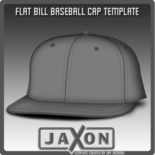 Flat Bill Hat Template for Photoshop Flat Bill Hat Template for Photoshop