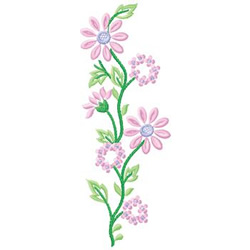 Floral Vine Embroidery Design