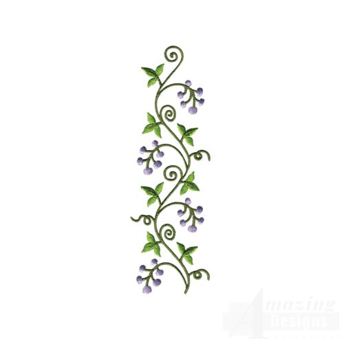 Floral Vine Embroidery Design