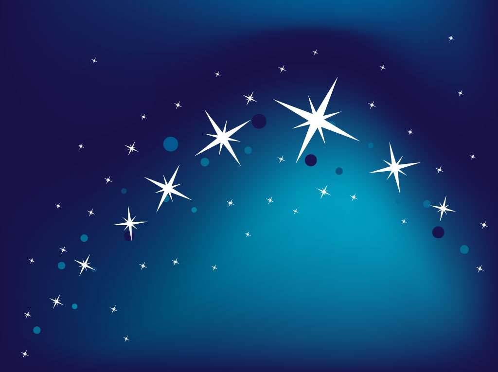 Free Blue Background with Stars
