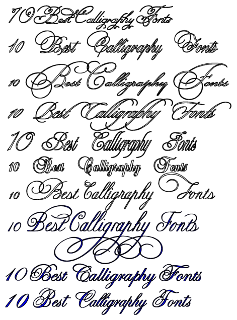 Free Calligraphy Tattoo Fonts Free Calligraphy Tattoo Fonts