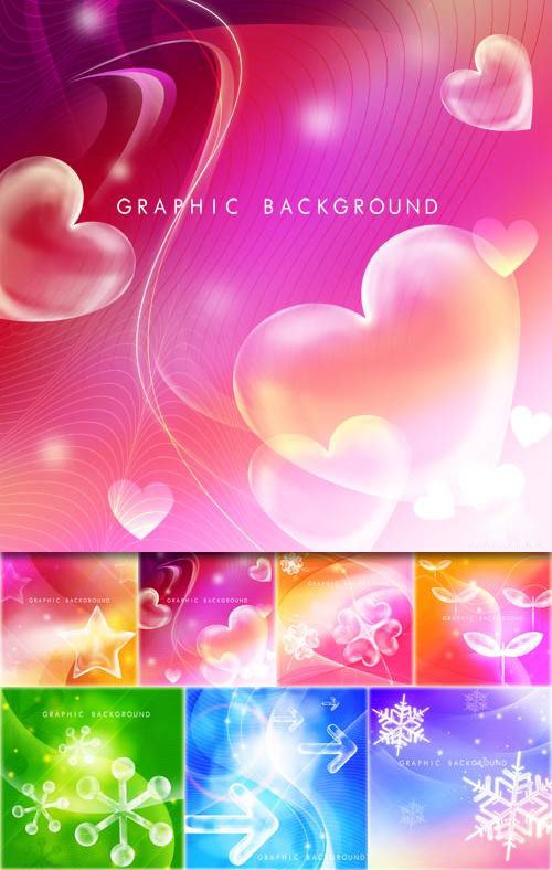 Free Colorful Heart Background
