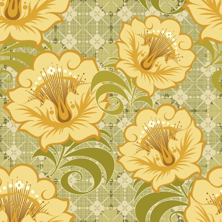 Free Download Seamless Vector Floral Background