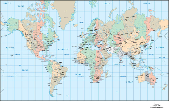 Free Download World Map with Time Zones Free Download World Map with Time Zones